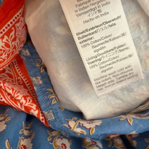 J.Crew Women's V-Neck Cover Up Dress in Classic Block Print Beachwear small - Picture 8 of 8